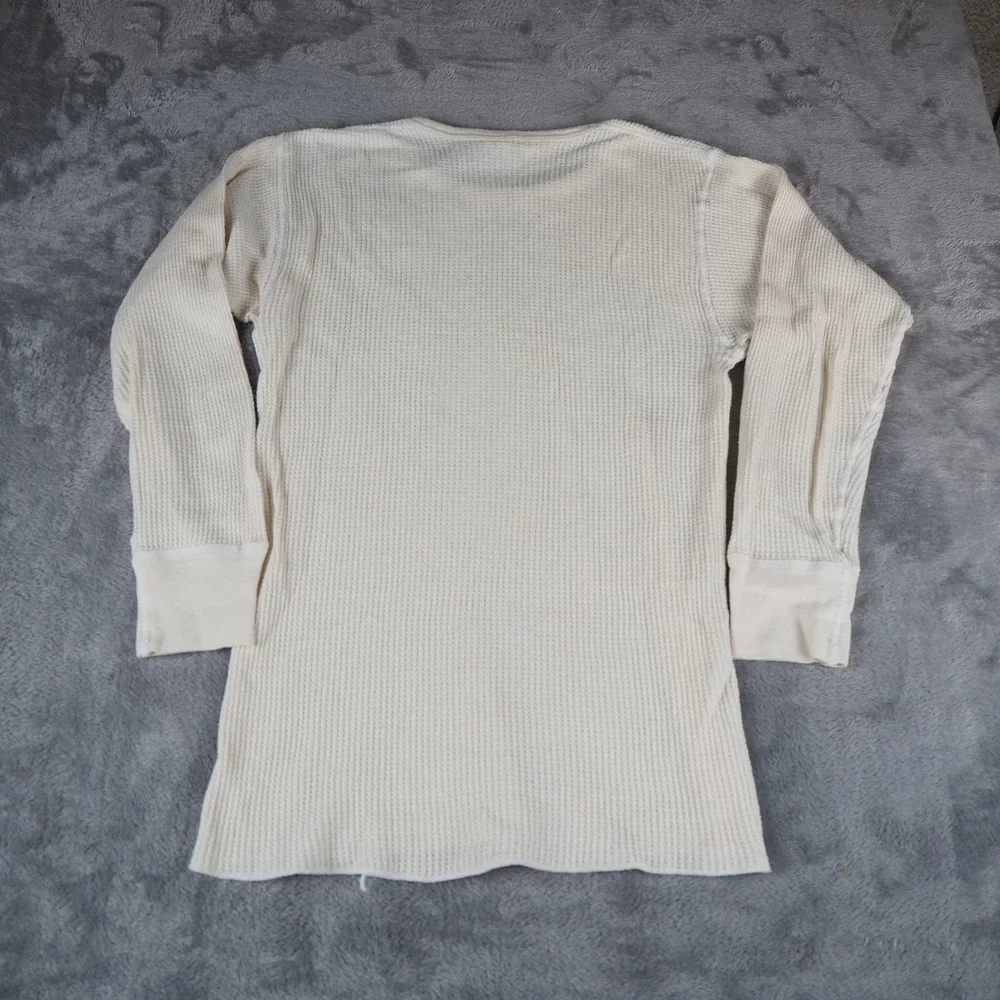 VTG Morgan Mills Thermal Waffle Knit‎ Top Mens L Cotton Long Sleeve Undershirt